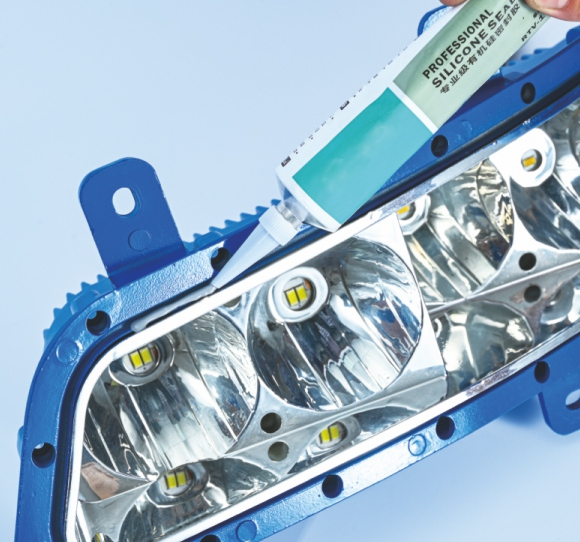 Organic silicone (car headlights, side lights)